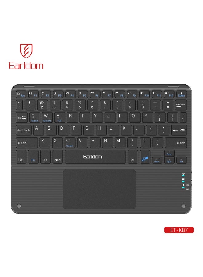 أيرلدوم ET-KB7 Slim Rechargeable Bluetooth Keyboard - Image 1
